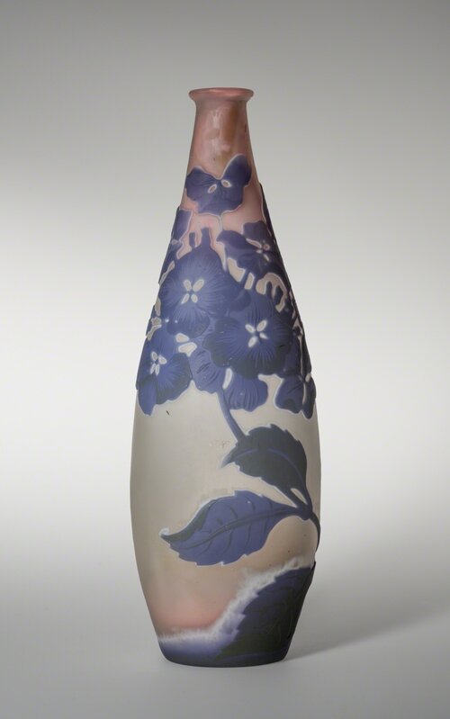 Emile Gallé, ‘Cameo Vase’, 1900-1915, Design/Decorative Art, Gray, pink, and purple glass, Clark Art Institute