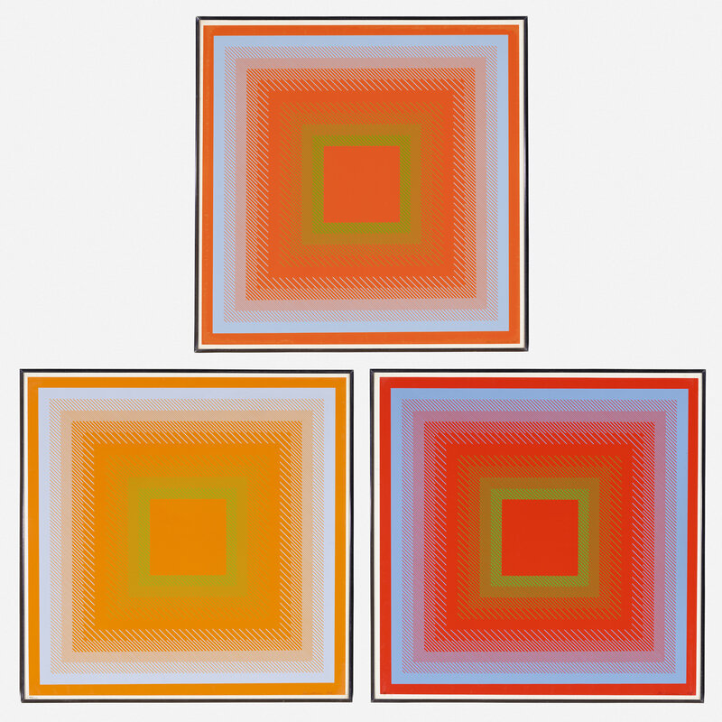 Richard Anuszkiewicz, ‘Three works from the Spectral Cadmiums portfolio’, 1968, Print, Screenprint in colors, Rago/Wright/LAMA/Toomey & Co.