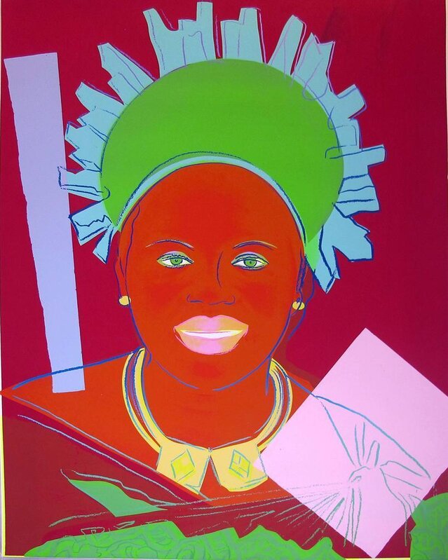 Andy Warhol, ‘Reigning Queens: Queen Ntombi Twala of Swaziland’, 1985, Print, Unique Screenprint, Hamilton-Selway Fine Art