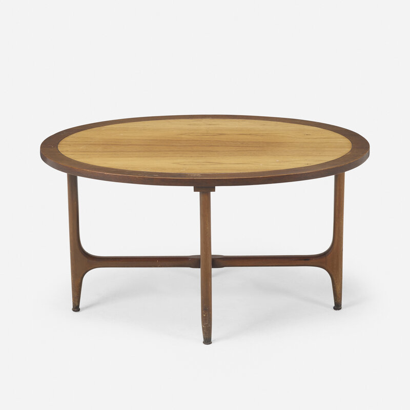 Harvey Probber, ‘Oval cocktail table’, c. 1955, Design/Decorative Art, Stained and lacquered mahogany, Rago/Wright/LAMA/Toomey & Co.