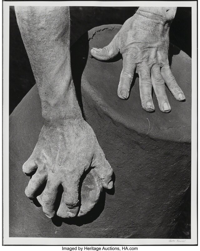 Anton Bruehl, ‘Hands of the Potter’, 1932, Photography, Gelatin silver, Heritage Auctions