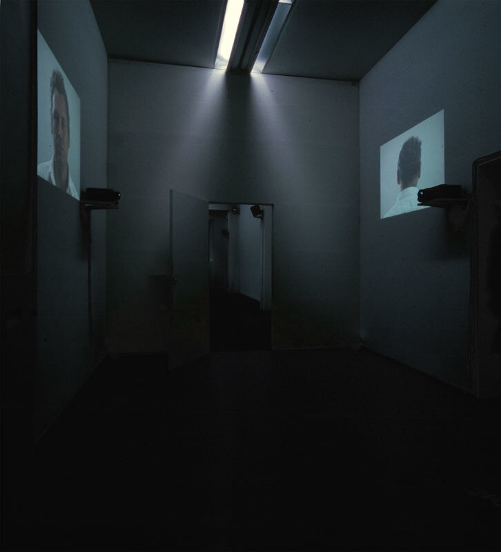 Gary Hill, ‘Namesake’, 1999, Installation, Two-channel video/sound installation. Two video projectors, two DVD players and discs, synchronizer, two speakers, amplifier and equalizer., Lia Rumma