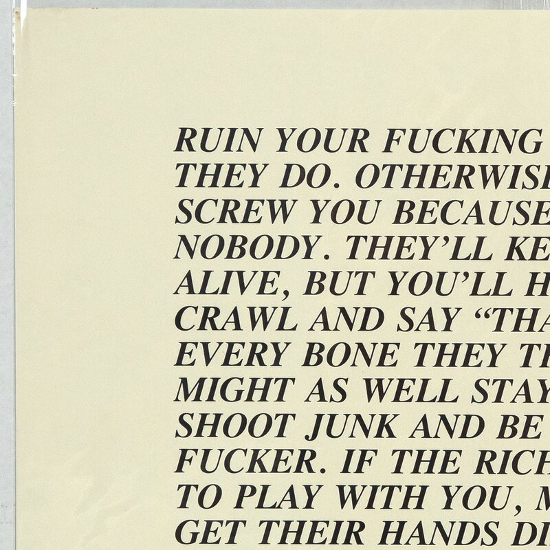 Jenny Holzer, ‘Ruin, "Inflammatory Essay" (from Documenta 1982)’, 1982, Print, Offset lithograph, Caviar20