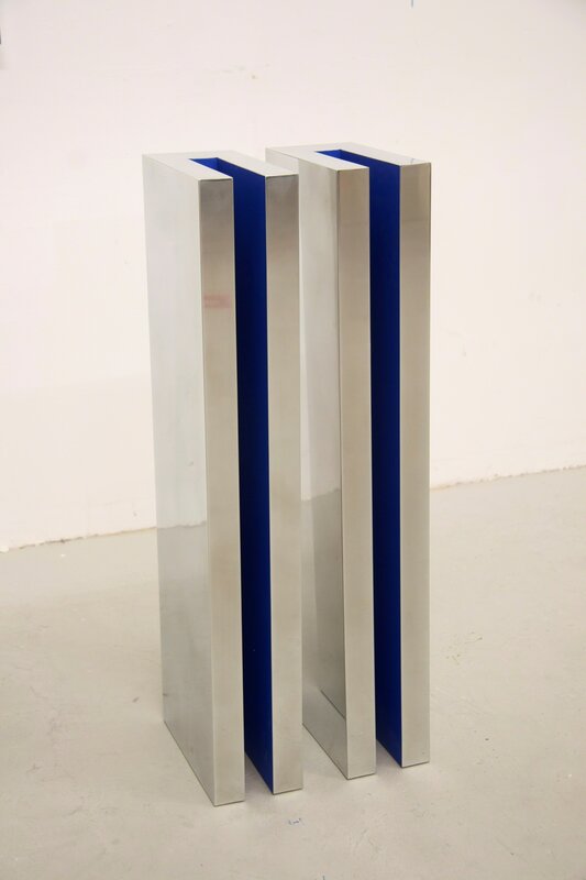 Arno Kortschot, ‘U-Blue’, 2017, Sculpture, Zinc, wood, acrylic paint, William Campbell Gallery