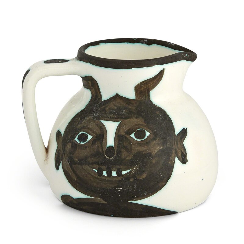 Pablo Picasso, ‘TÊTES (A.R. 367)’, 1956, Design/Decorative Art, Painted and partially glazed ceramic pitcher, Doyle