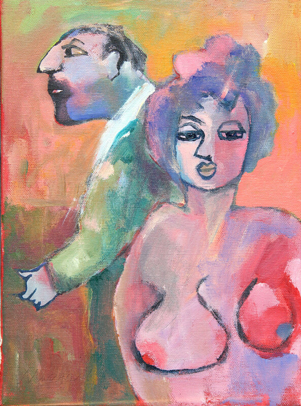 Mino Maccari, ‘Senza titolo’, Painting, Oil on canvas, Ambrosiana Casa d'Aste