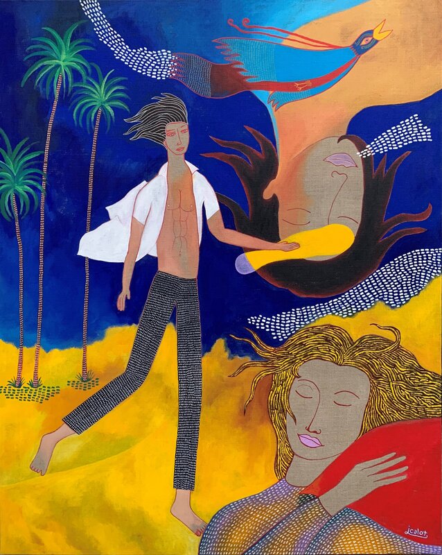 Julien Calot, ‘The dream’, 2020, Painting, Acrylic paint on canvas, Galerie Claire Corcia