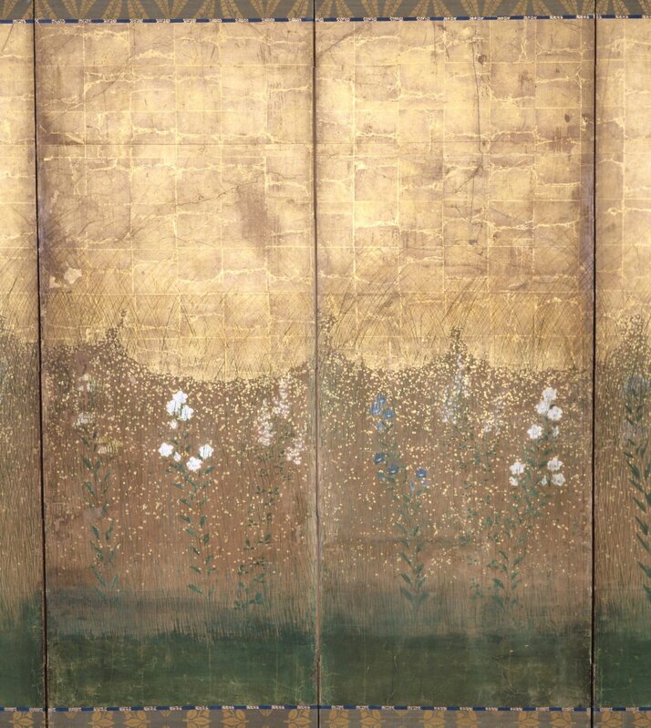 ‘Moon In Musashi Plain’, early 1600s, Painting, Color and gold on paper, Indianapolis Museum of Art at Newfields