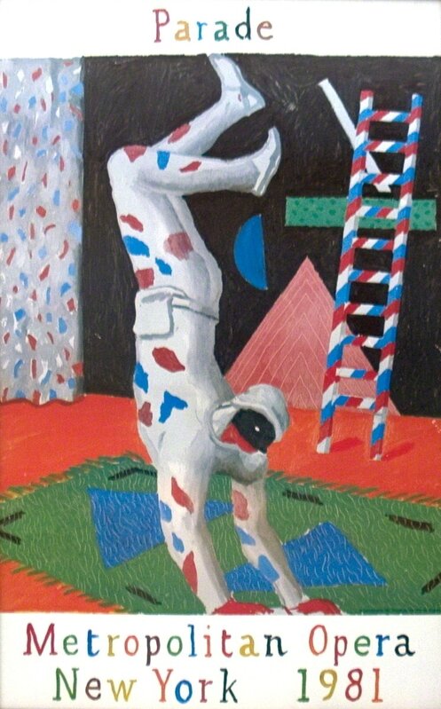 David Hockney, ‘Harlequin from Parade’, 1981, Print, Offset Lithograph, ArtWise