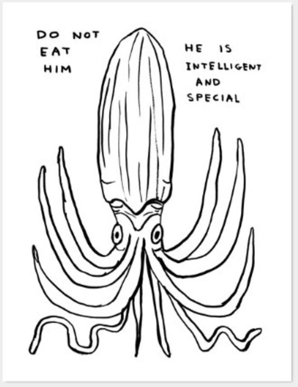 David Shrigley, ‘Do Not Eat Him’, 2022, Posters, Off-set lithography, printed on 200g Munken Lynx paper, Huh Gallery