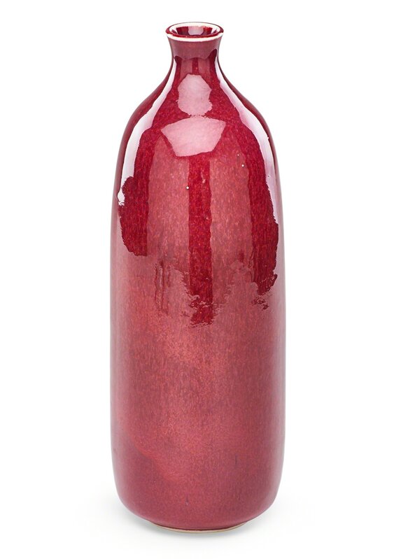 Brother Thomas Bezanson, ‘Tall bottle, Copper Red glaze’, Design/Decorative Art, Glazed porcelain, Weston, VT, Rago/Wright/LAMA/Toomey & Co.