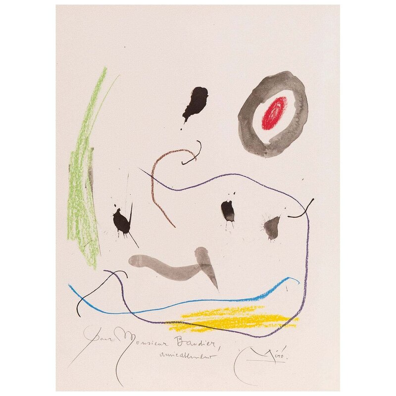 Joan Miró, ‘Quelques Fleurs pour des Amis: Monsieur Bandier (#3)’, 1964, Print, Lithograph, Caviar20