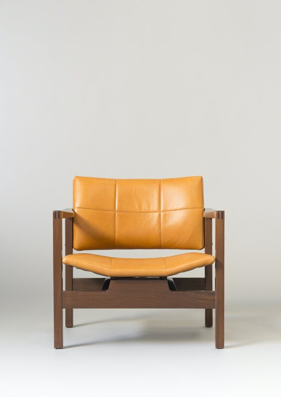 Michel Mortier, ‘Pair of armchairs SF112 - Hexagone’, 1960, Design/Decorative Art, Teak, foam and leather, Galerie Pascal Cuisinier