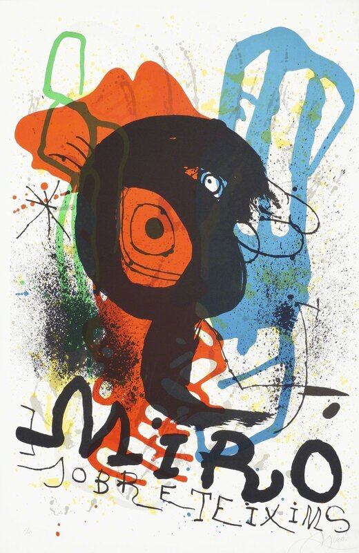 Joan Miró, ‘Poster for the Exhibition Sobreteixims [Mourlot 919]’, 1973, Print, Lithograph in colours on Chiffon de la Dore, Roseberys
