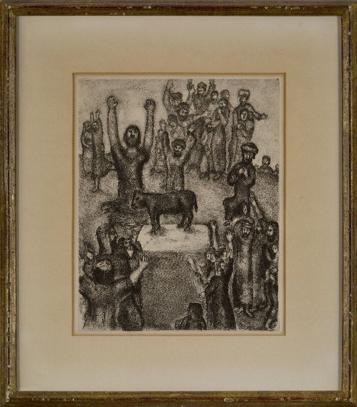 Marc Chagall, ‘The Golden Calf’, 1958, Print, Etching on wove, Roseberys