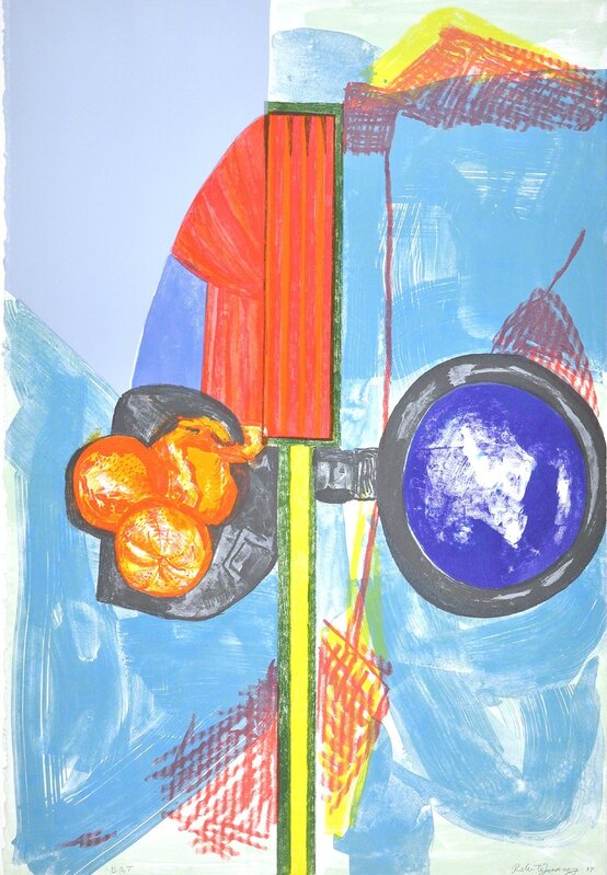 Roberto Juarez, ‘Orange Stoplight’, 2017, Print, Color lithograph, Shark's Ink.