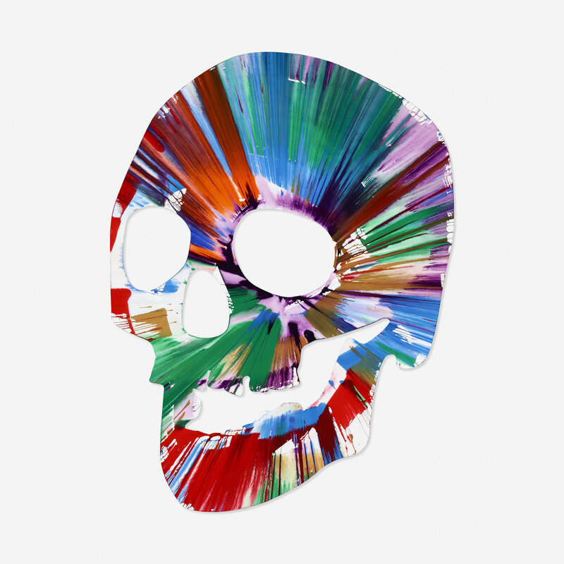 Damien Hirst, ‘Skull Spin Painting’, 2009, Drawing, Collage or other Work on Paper, Acrylic on paper, Rago/Wright/LAMA