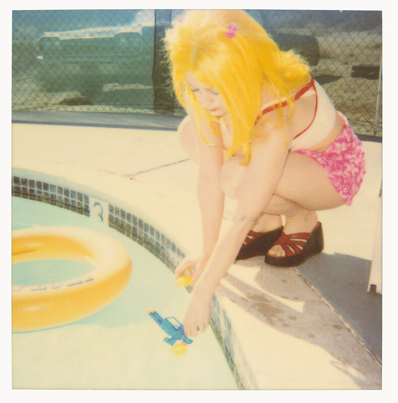Stefanie Schneider, ‘Max by the Pool’, 1999, Photography, Analog C-Print (Vintage Print), hand-printed by the artist, based on an expired Polaroid, not mounted, Instantdreams