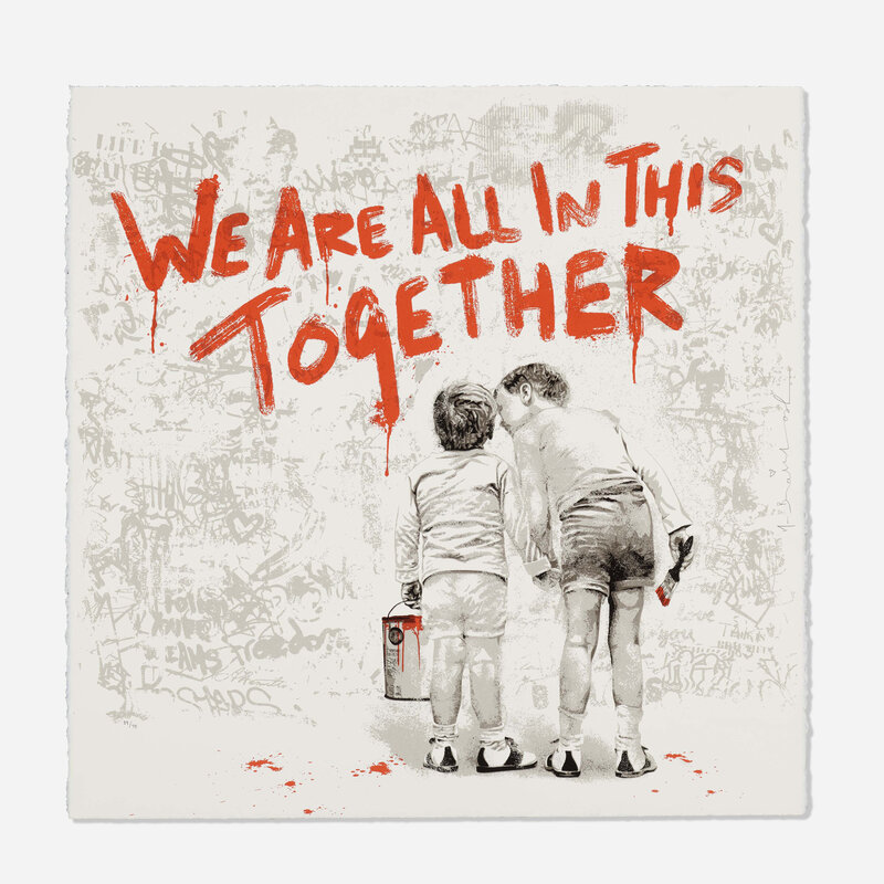 Mr. Brainwash, ‘We Are All In This Together’, 2020, Print, Screenprint in colors, Rago/Wright/LAMA