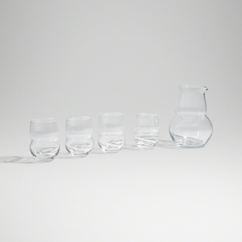 Nina Norgaard in collaboration with Mads Kleppe, ‘carafe and set of four coffee cups’, Design/Decorative Art, Hand-blown glass, Rago/Wright/LAMA/Toomey & Co.