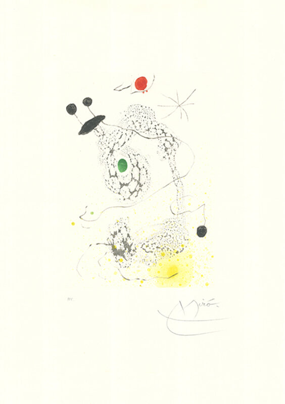 Joan Miró, ‘Passacaille’, 1968, Print, Aquatint, drypoint, and carburundum, Sylvan Cole Gallery