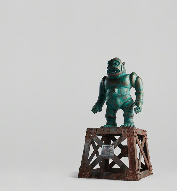 HxS, ‘Mecha Gorilla Ju’, 2018, Sculpture, Sculpture: bronze coated with verdigris; pedestal: iron, Phillips