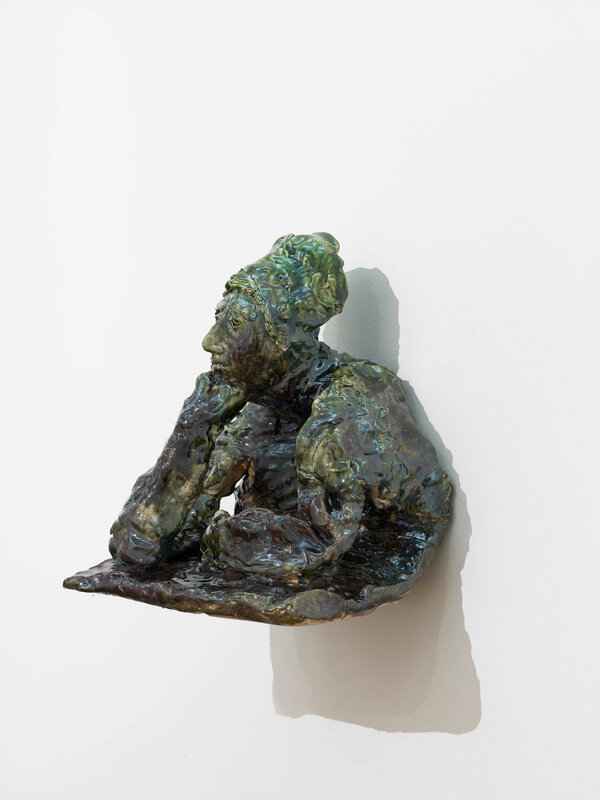 Paloma Varga Weisz, ‘Woman, thinking’, 2011, Sculpture, Glazed ceramic, MASSIMODECARLO