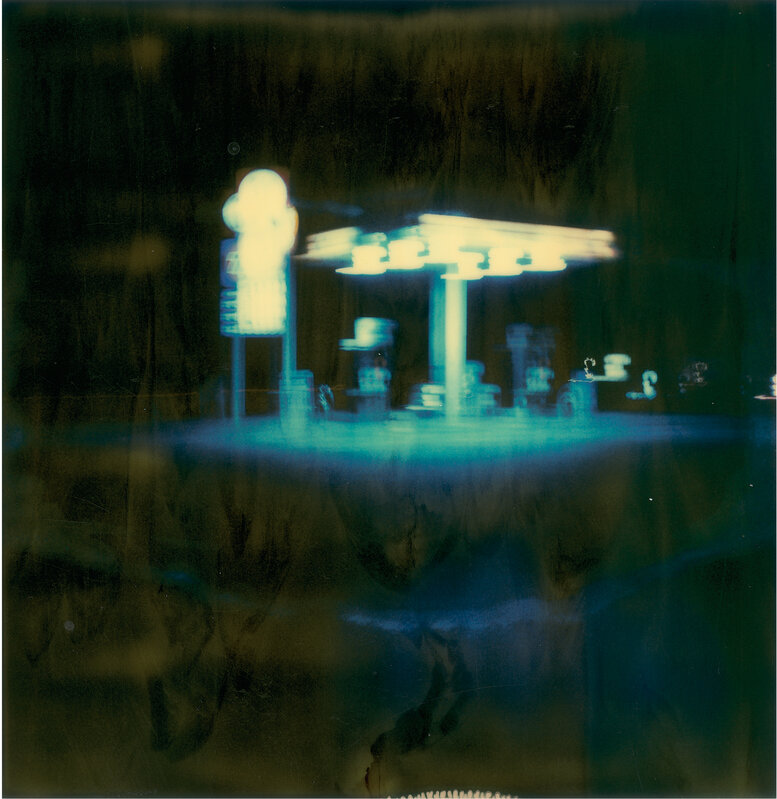 Stefanie Schneider, ‘Gasstation at Night II  (Stranger than Paradise) ’, 1999, Photography, Digital C-Print, based on a Polaroid, Instantdreams
