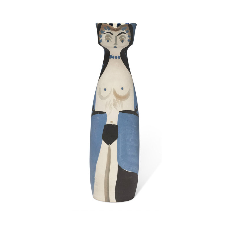 Pablo Picasso, ‘Pablo Picasso Madoura Ceramic Pitcher 'Femme' Ramié 297’, 1955, Design/Decorative Art, Ceramic, Earthenware, Hirth Fine Art