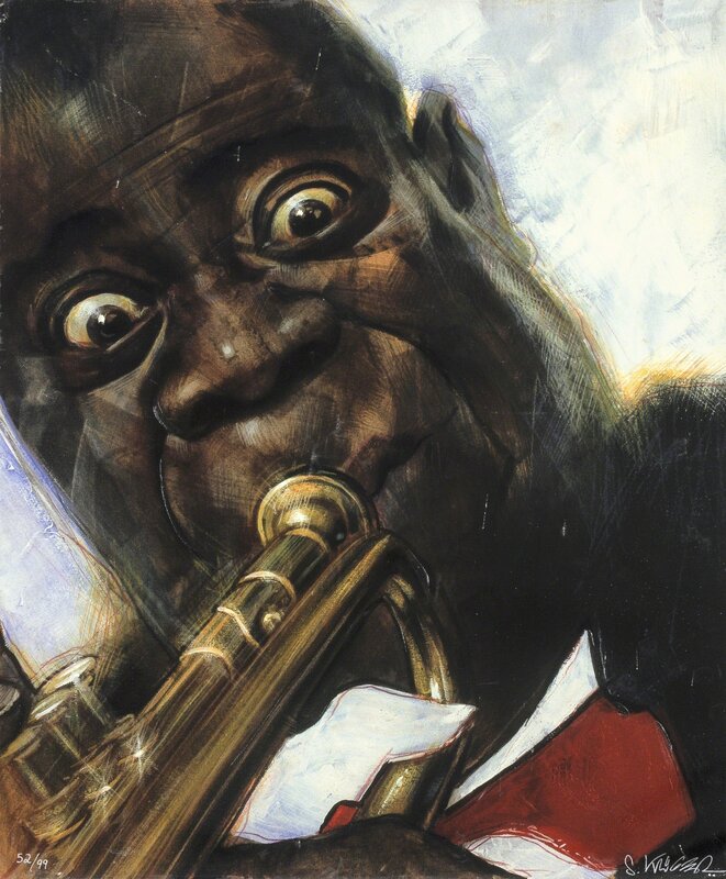 Sebastian Kruger, ‘Satchmo PP’, 2006, Print, Giclée with hand additions in colours, Forum Auctions
