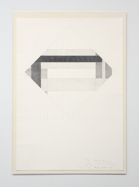 Malcolm Hughes, ‘t2 reverse’, 1987, Drawing, Collage or other Work on Paper, Pebcil on paper, Edition & Galerie Hoffmann