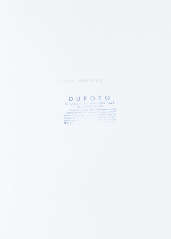 Agenzia Dufoto, ‘Ritratto di Lucio Fontana’, Sixties, Photography, Modern silver print, Aste Boetto
