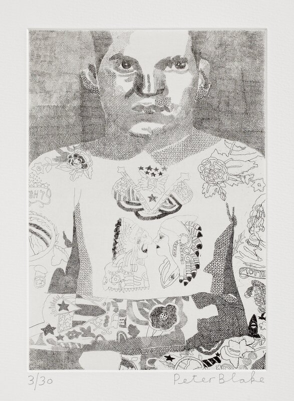 Peter Blake, ‘Elvis Two Rivers’, 2014, Print, Etching on Somerset white 300gsm. Signed and numbered, Paul Stolper Gallery