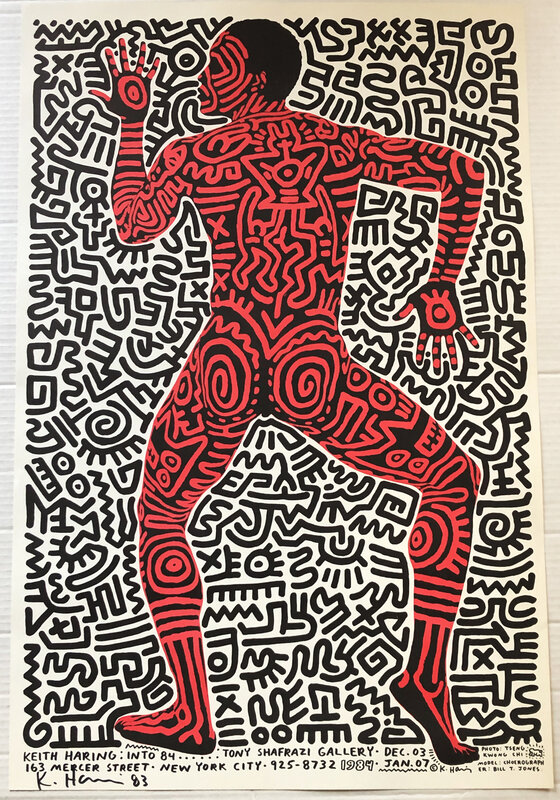 Keith Haring, ‘Signed Keith Haring Into 84 poster’, 1983, Posters, Offset lithograph, Lot 180 Gallery