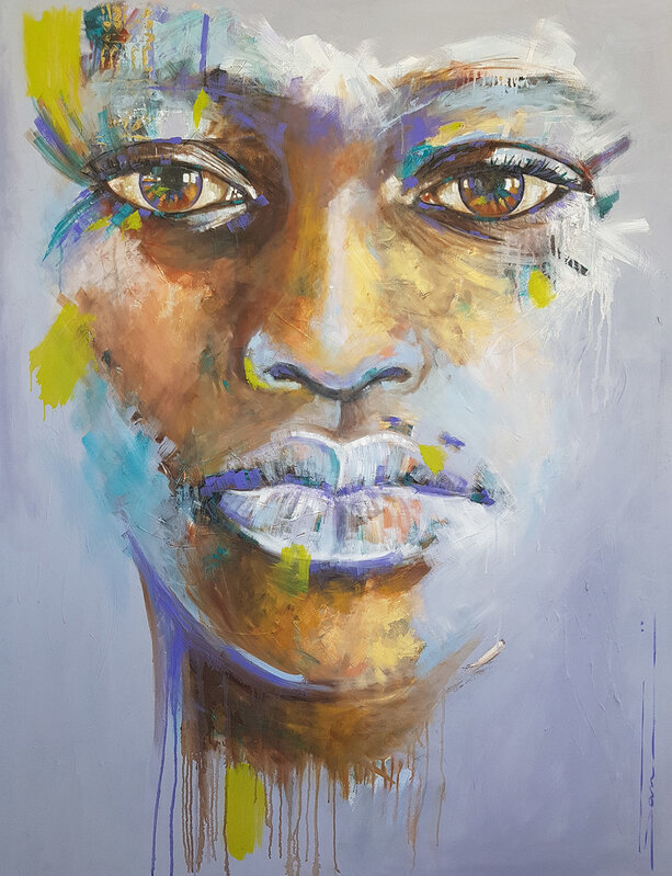 Sara Gaqa, ‘Butterfly II’, 2019, Painting, Oil on canvas, ARTsouthAFRICA