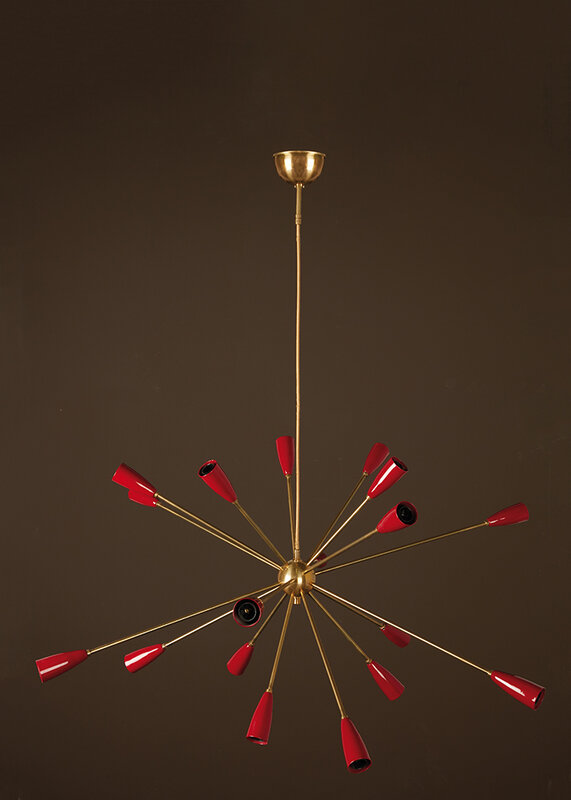 Travail Italien, ‘Sputnik Chandelier’, vers 2010, Design/Decorative Art, Brass and metal, Leclere 