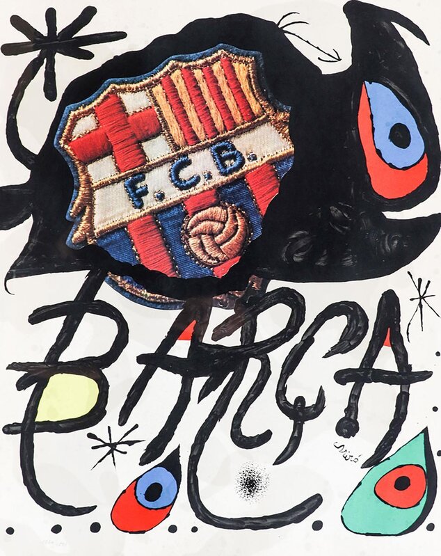 Joan Miró, ‘75 Aniversario del Barça’, 1974, Print, Lithograph on paper, Samhart Gallery
