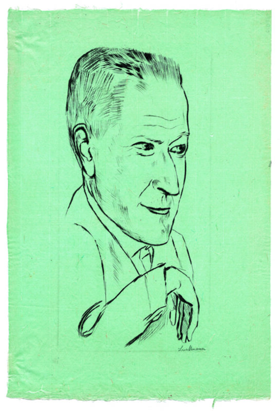Max Beckmann, ‘Portrait of Reinhard Piper’, 1920, Print, Daniela Laube Fine Art