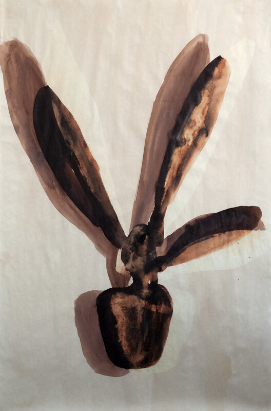 Teresa Giarcovich, ‘Mi sombra alargada llega a casa antes que yo’, 2010, Painting, Ink on paper, PIEDRAS