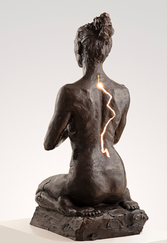 Paige Bradley, ‘Inspiration (Half Life) w/ electricity’, 2018, Sculpture, Bronze sculpture with electricity, Chloe Gallery