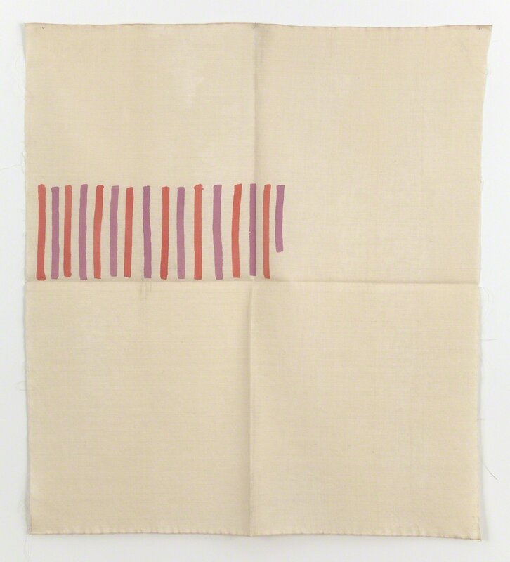 Giorgio Griffa, ‘Verticale bicolore’, 1976, Painting, Acrylic on canvas, Casey Kaplan