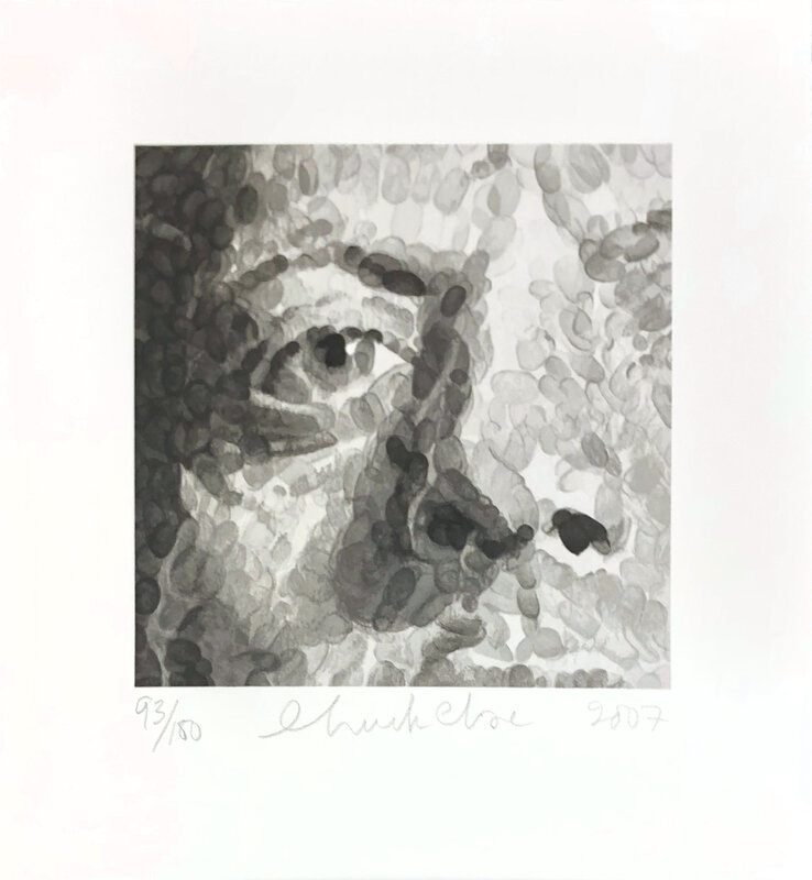 Chuck Close, ‘Phil (detail)’, 2007, Print, Serigraph on wove paper under Plexiglas, Pace Editions, Inc., New York, pub., with the blindstamp of the printer Brand X Editions, John Moran Auctioneers