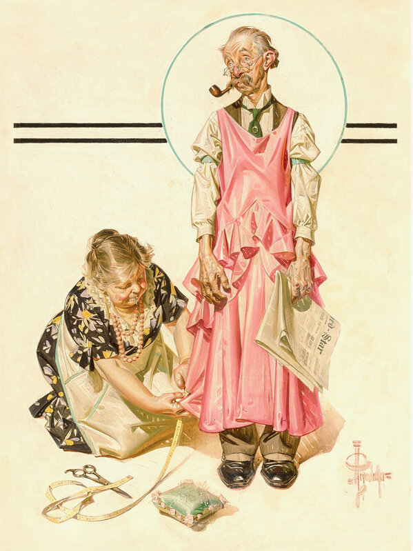 Joseph Christian Leyendecker, ‘Living Mannequin, The Saturday Evening Post cover, March 5, 1932’, 1932, Painting, Oil on Canvas, The Illustrated Gallery