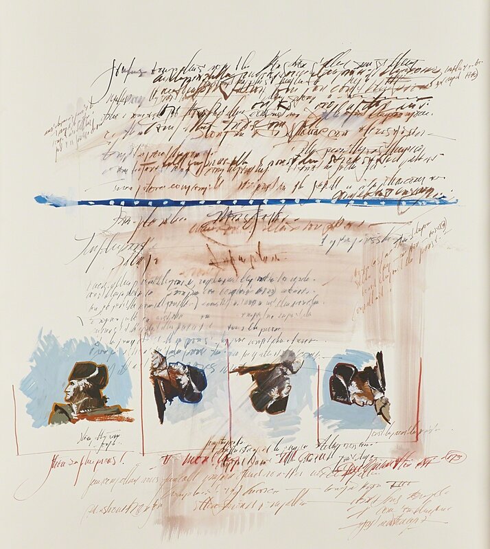 George Deem, ‘Washington Crossing the Delaware’, 1964, Drawing, Collage or other Work on Paper, Ink and gouache on paper (framed), Rago/Wright/LAMA/Toomey & Co.