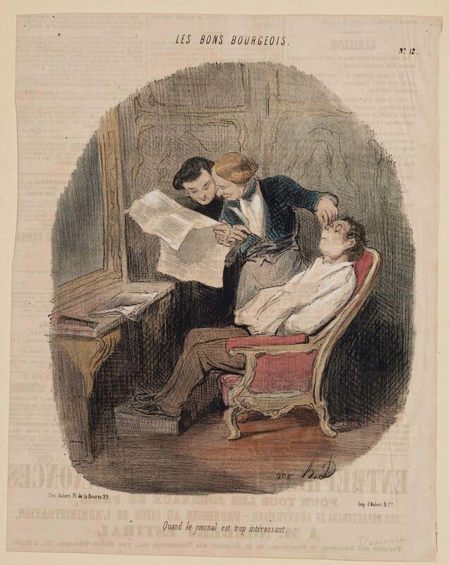 Honoré Daumier, ‘The Good Bourgeois’, 19th century, Reproduction, Lithograph on paper., Wallector