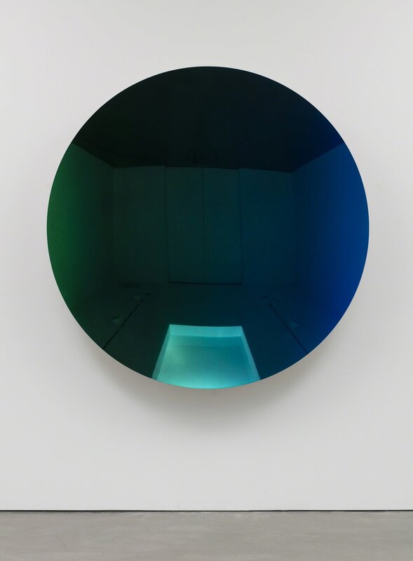 Anish Kapoor, ‘Mirror (Organic Green to Oriental Blue)’, 2016, Sculpture, Stainless steel and lacquer, Regen Projects