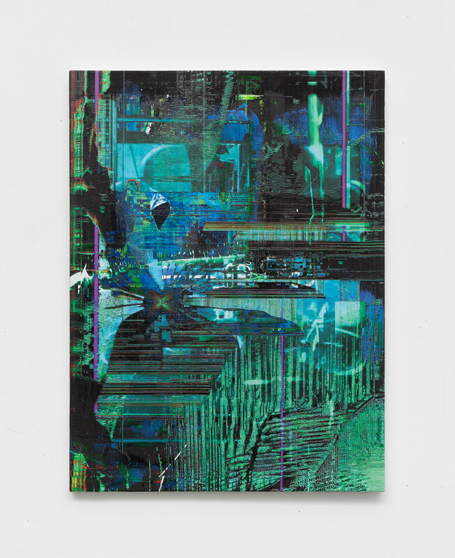 Chris Dorland, ‘Untitled (zero day exploits)’, 2019, Painting, Ink, acrylic, UV gel on Linen, NıCOLETTı