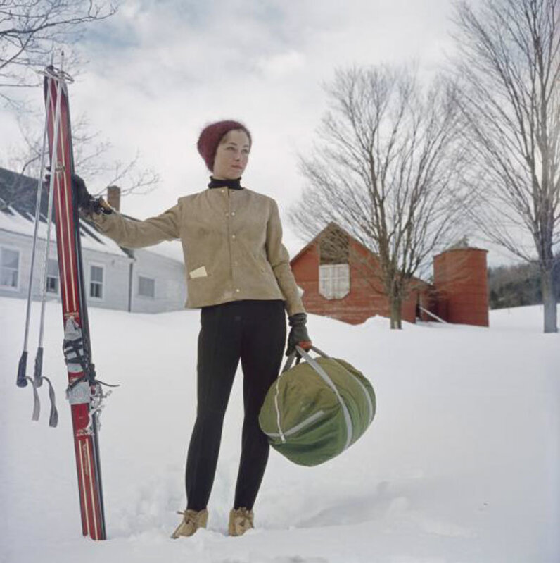 Slim Aarons, ‘Skiing In Stowe’, 1962, Photography, C-print, IFAC Arts