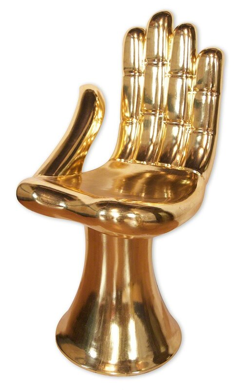 Pedro Friedeberg, ‘Silla Mano (dorada)’, Design/Decorative Art, Gold leaf on wood, MAIA Contemporary