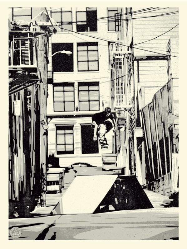 Shepard Fairey, ‘Obey x Huf San Francisco ’93’, 2016, Posters, Speckletone paper, AYNAC Gallery